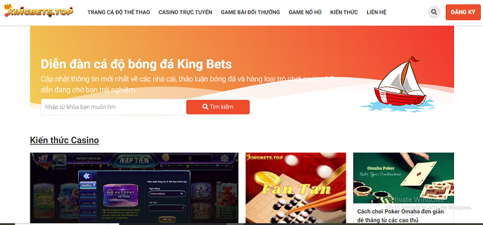 Kingbets.top - Địa chỉ chia sẻ kiến thức chơi cá cược được anh em quan tâm