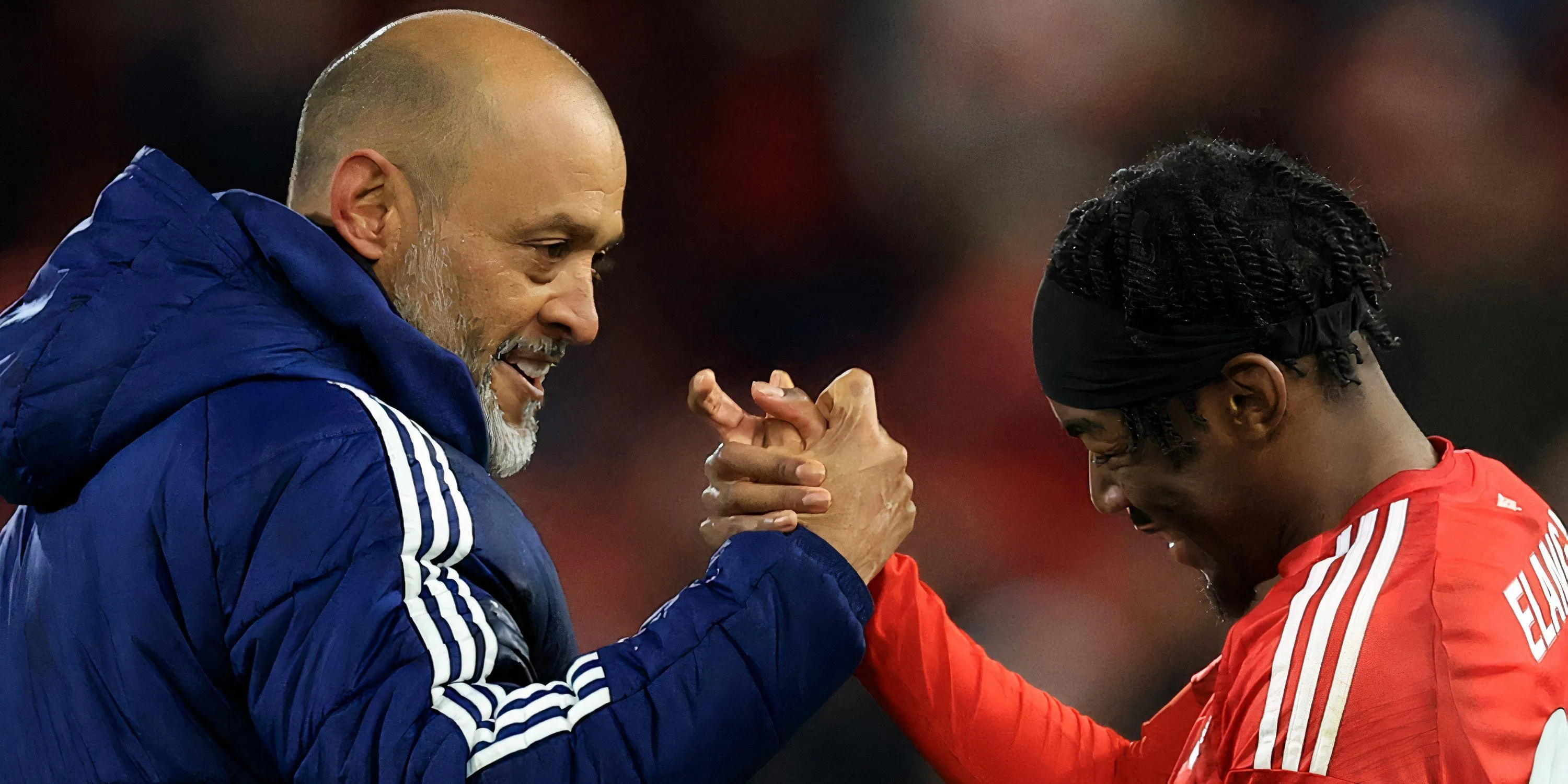 Anthony Elanga ăn mừng bàn thắng cho Nottingham Forest dưới thời HLV Nuno Espirito Santo