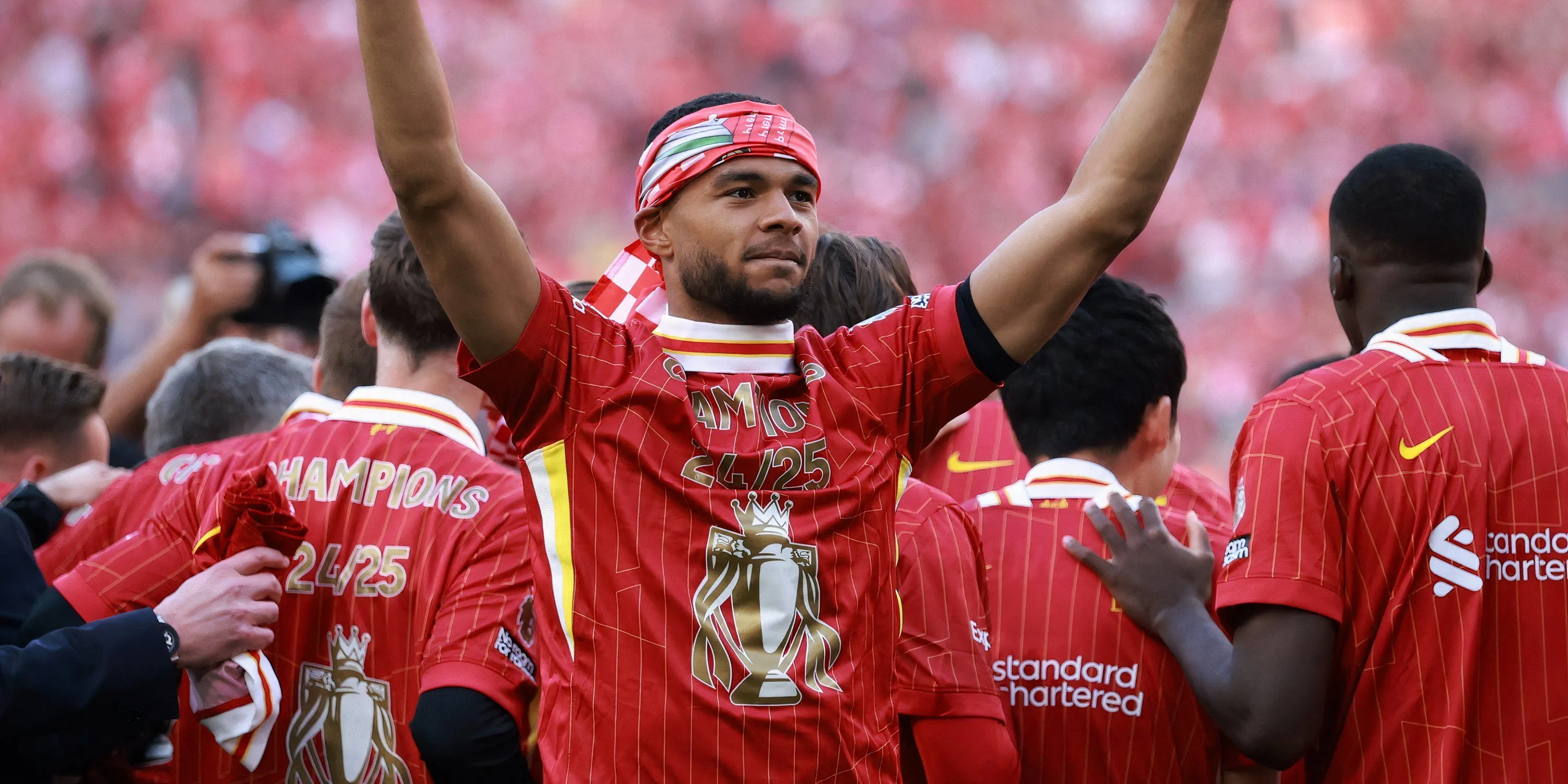 Cody Gakpo ăn mừng bàn thắng trong màu áo Liverpool tại Premier League
