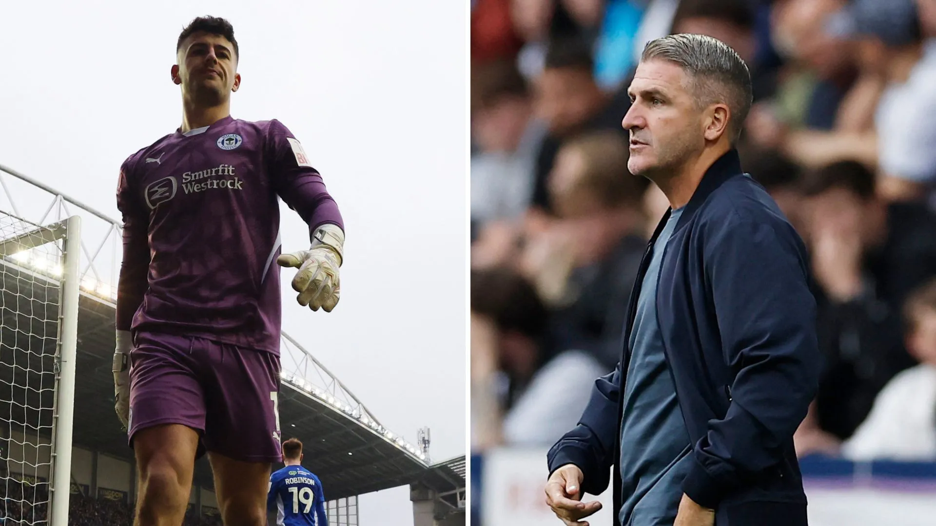 HLV Ryan Lowe trao đổi cùng một cầu thủ Wigan Athletic.
