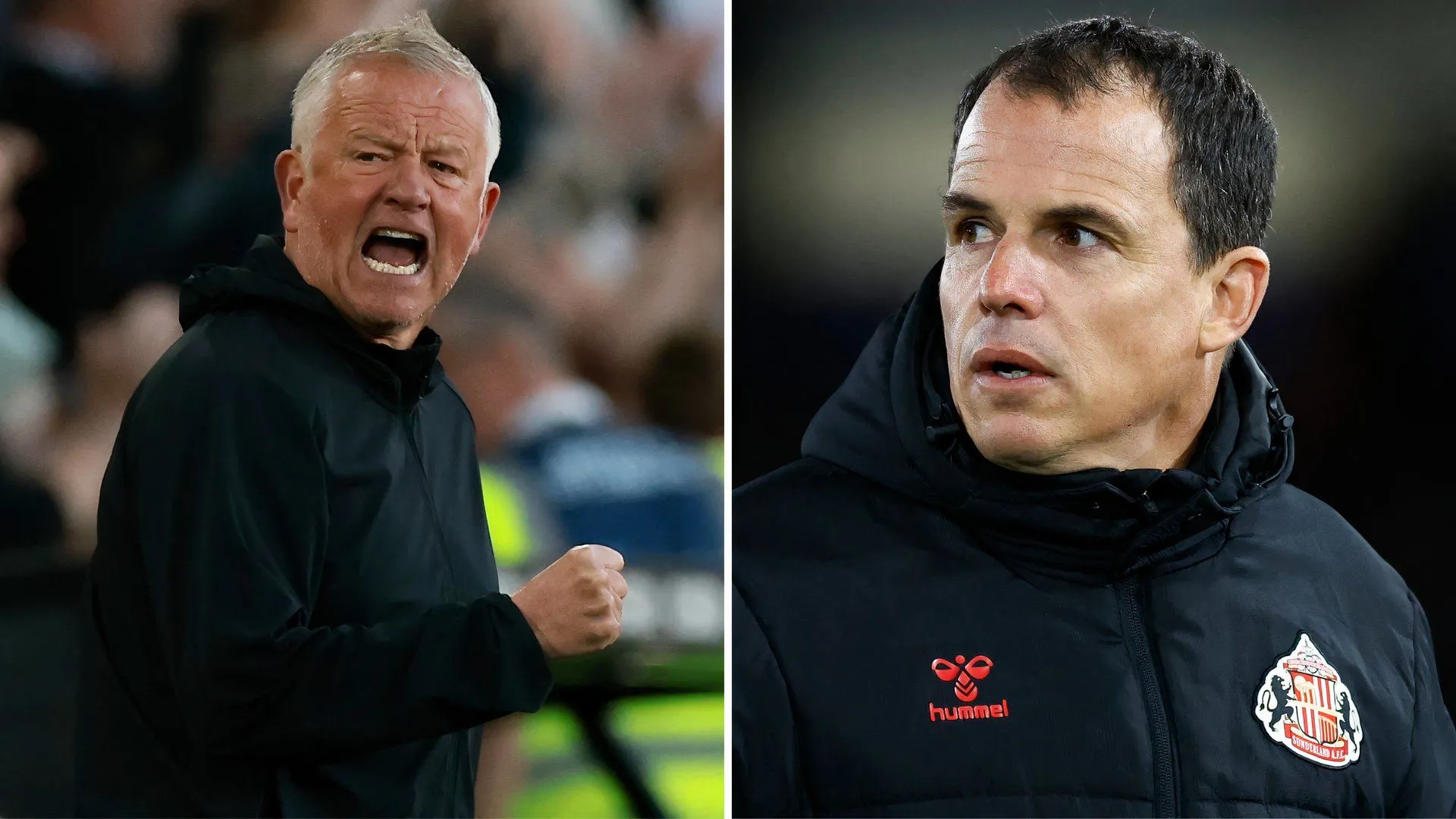 Huấn luyện viên Chris Wilder (Sheffield United) và Regis Le Bris (Sunderland) trước trận chung kết play-off Championship