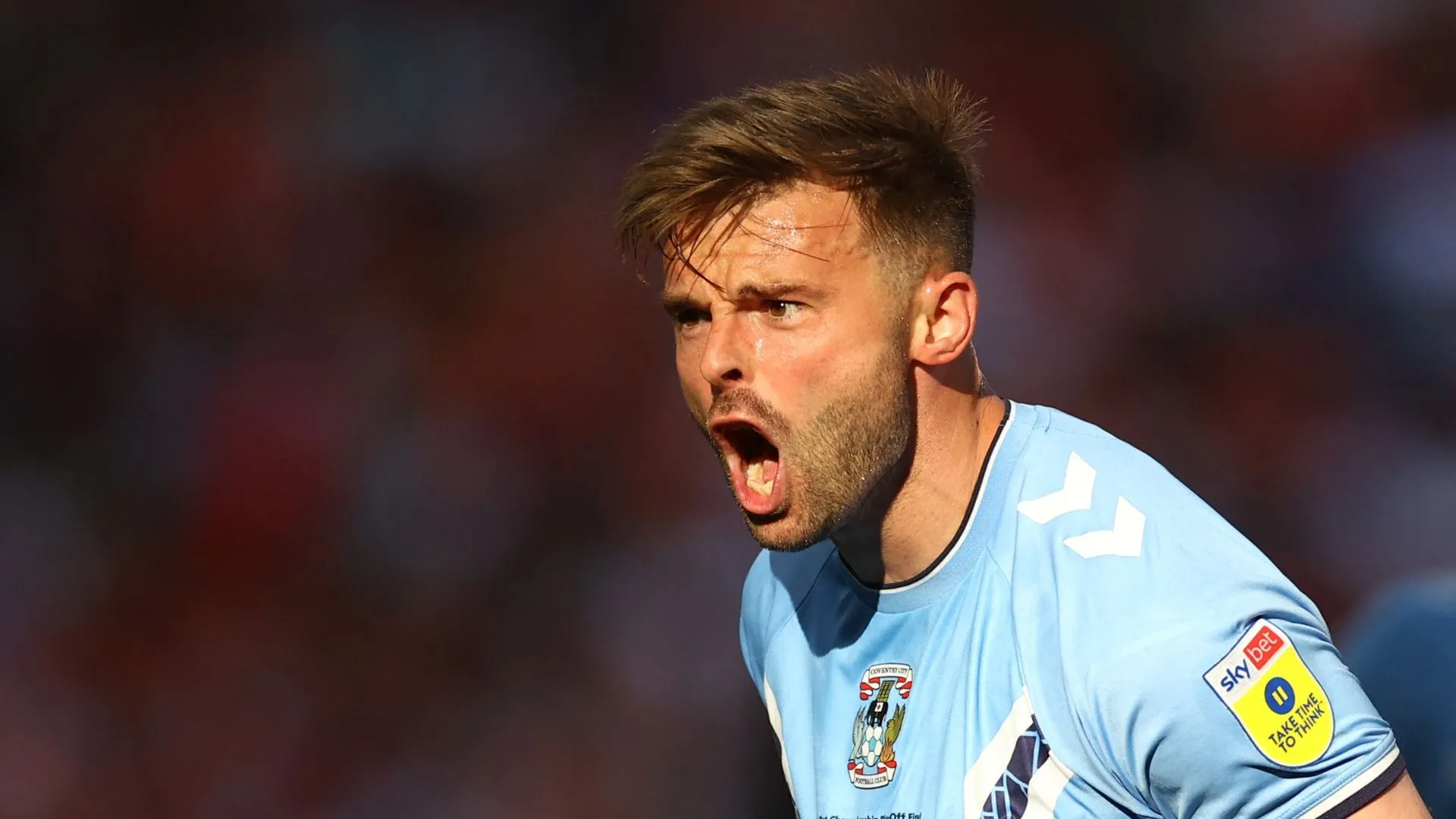 Matt Godden thi đấu cho Coventry City tại giải Championship
