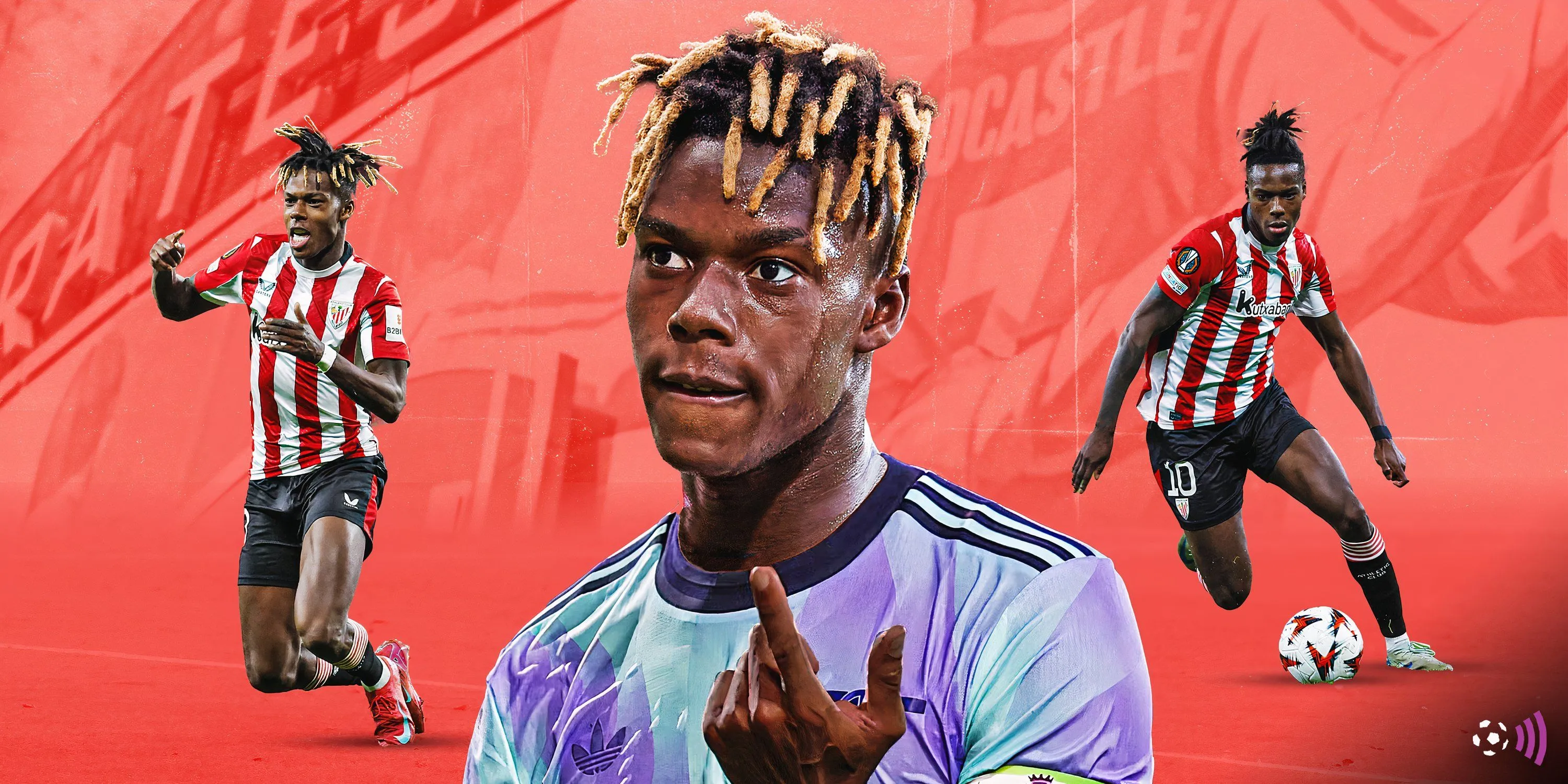 Nico Williams ăn mừng bàn thắng cho Athletic Bilbao