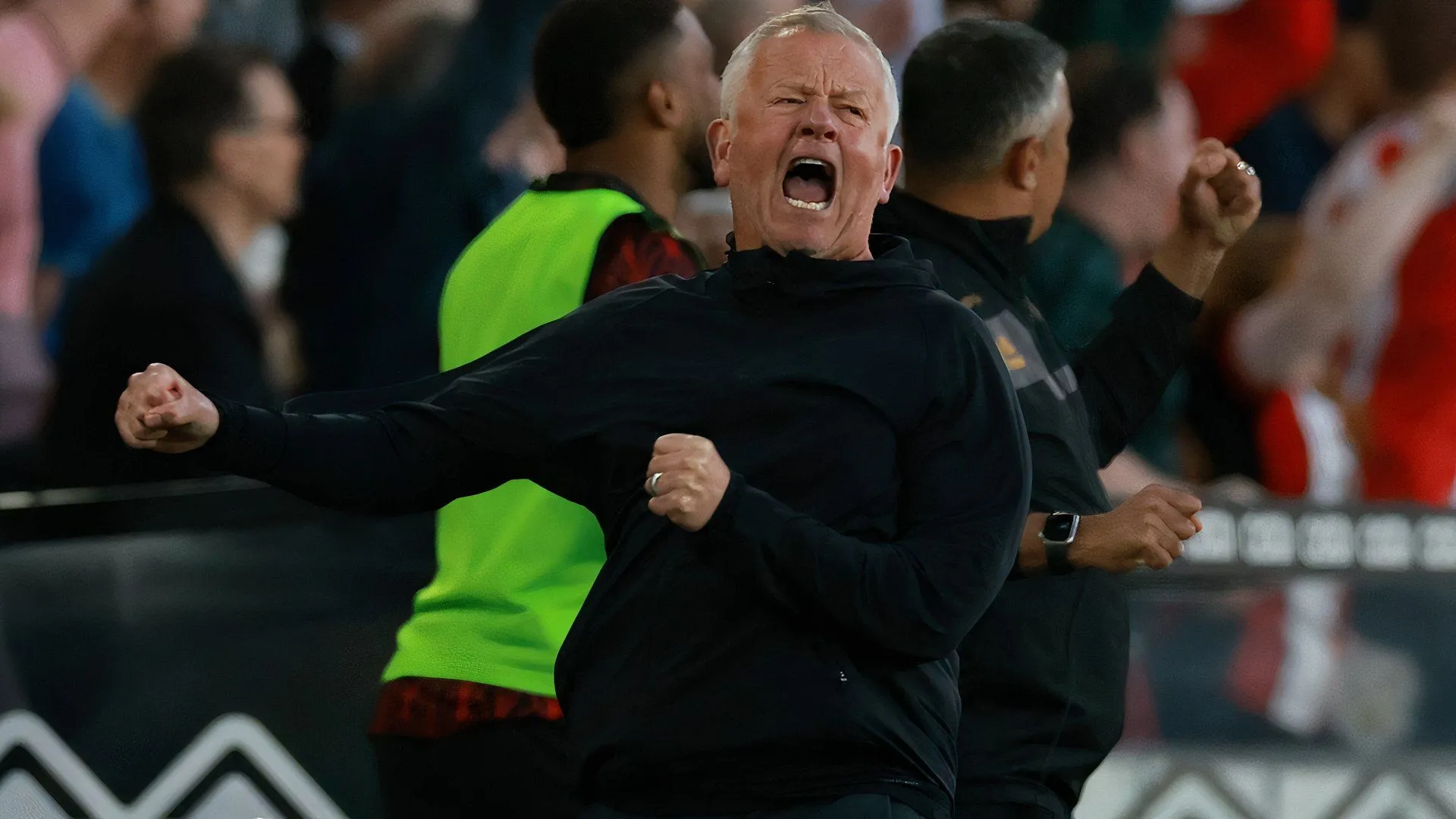 HLV Chris Wilder của Sheffield United trong trận đấu