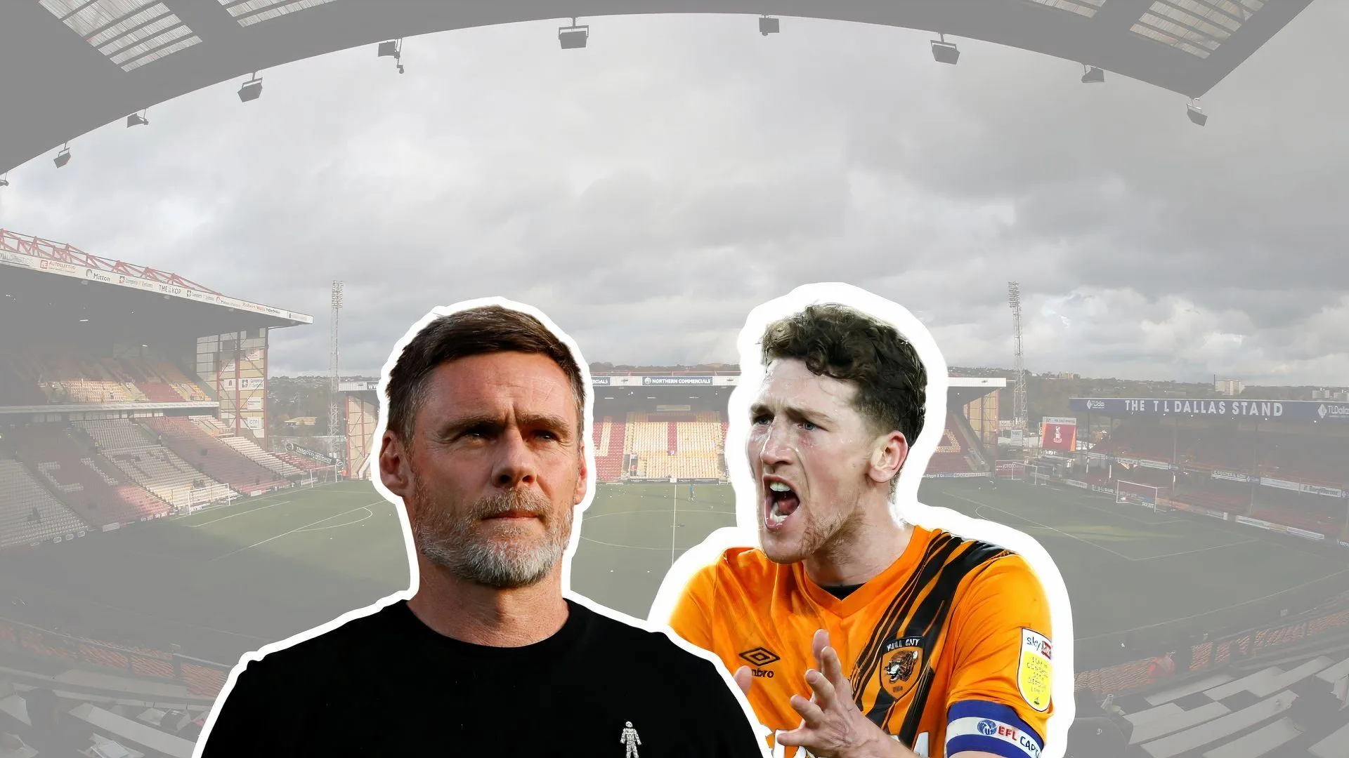 HLV Graham Alexander và cựu đội trưởng Richie Smallwood trong bối cảnh Bradford City ra quyết định nhân sự