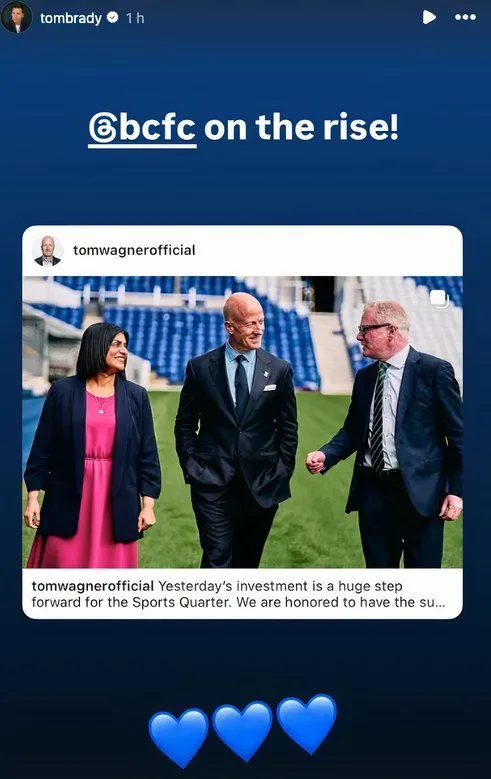 Tom Brady, cổ đông thiểu số của Birmingham City