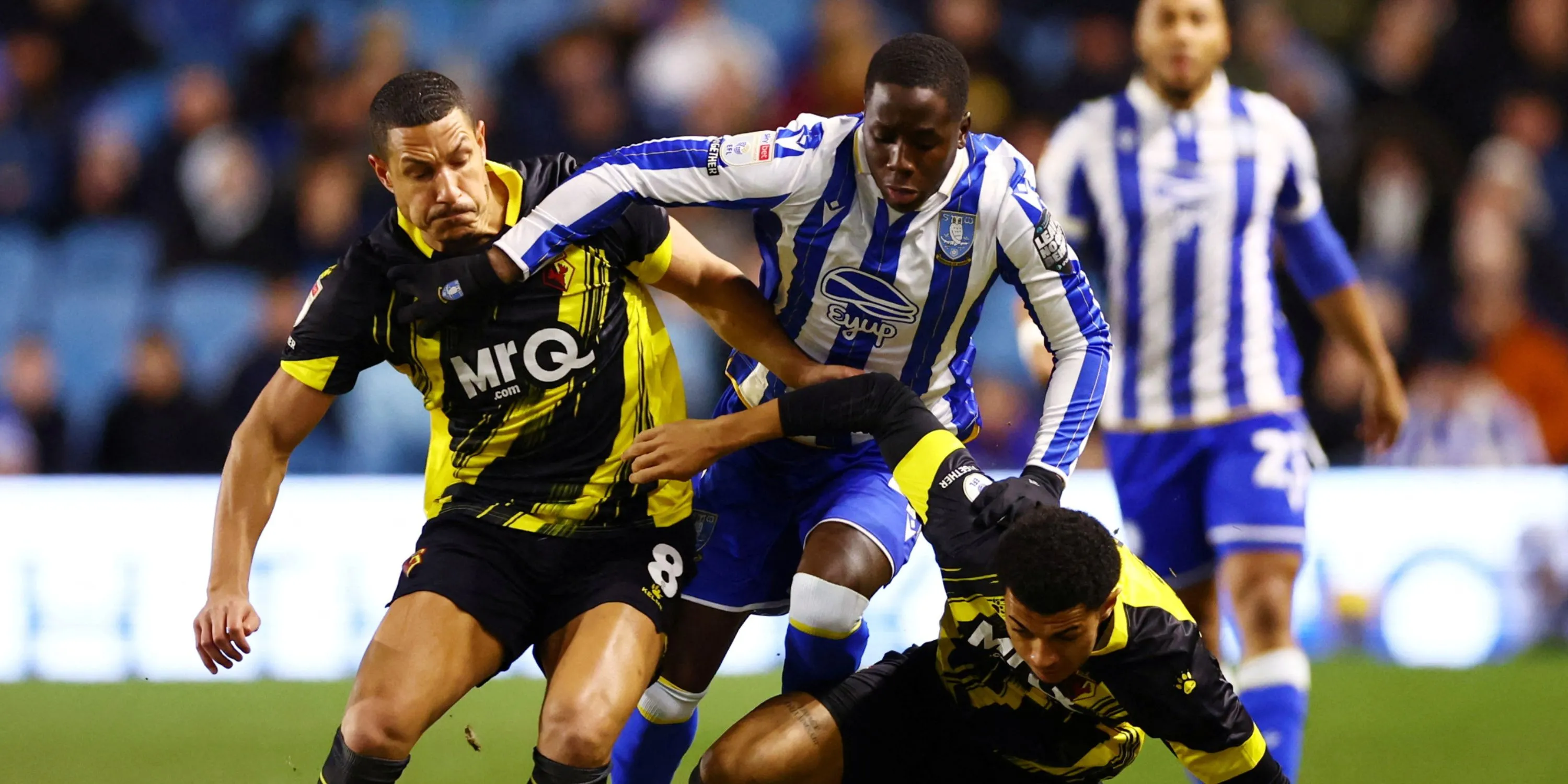 Gassama trong màu áo Sheffield Wednesday tại Championship