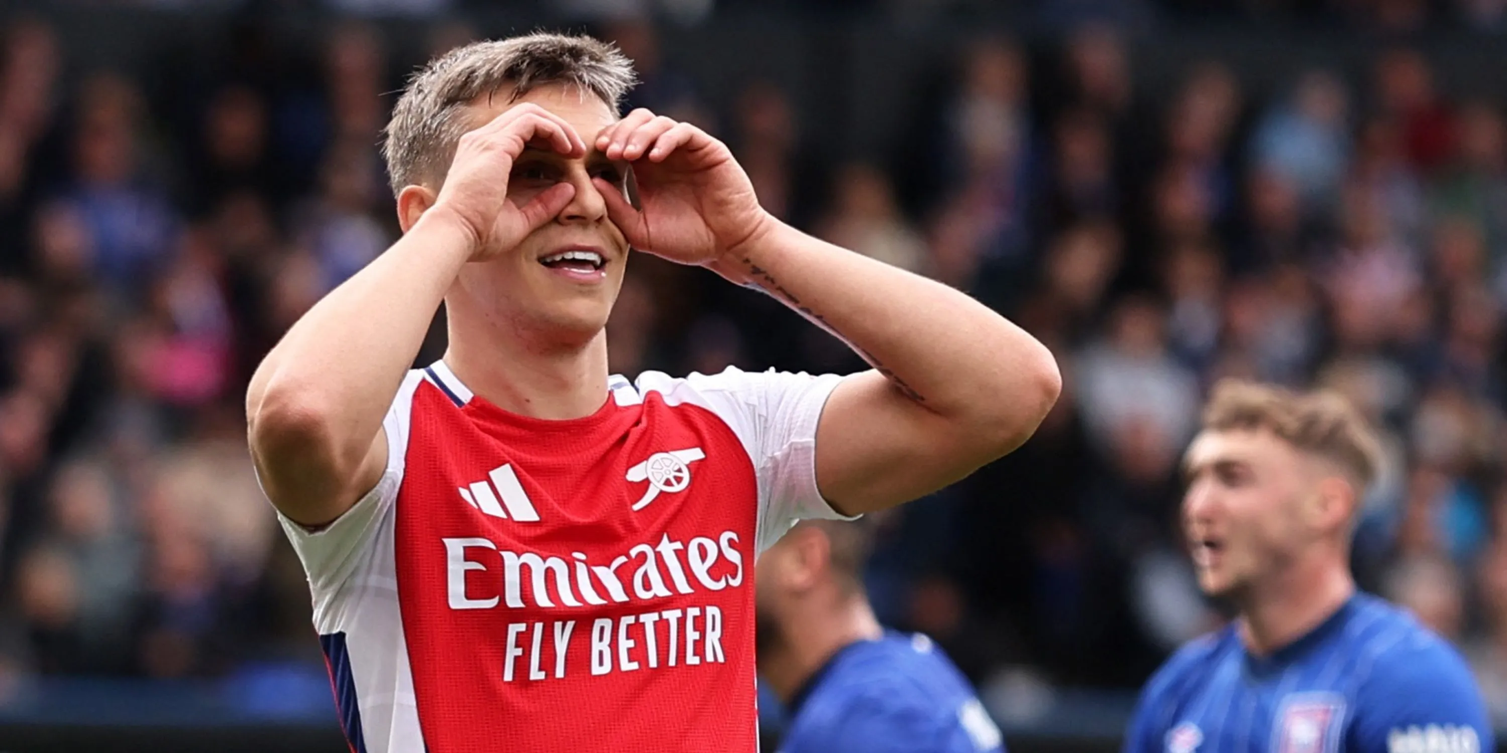 Leandro Trossard thi đấu cho Arsenal, đang là mục tiêu của Bayern Munich