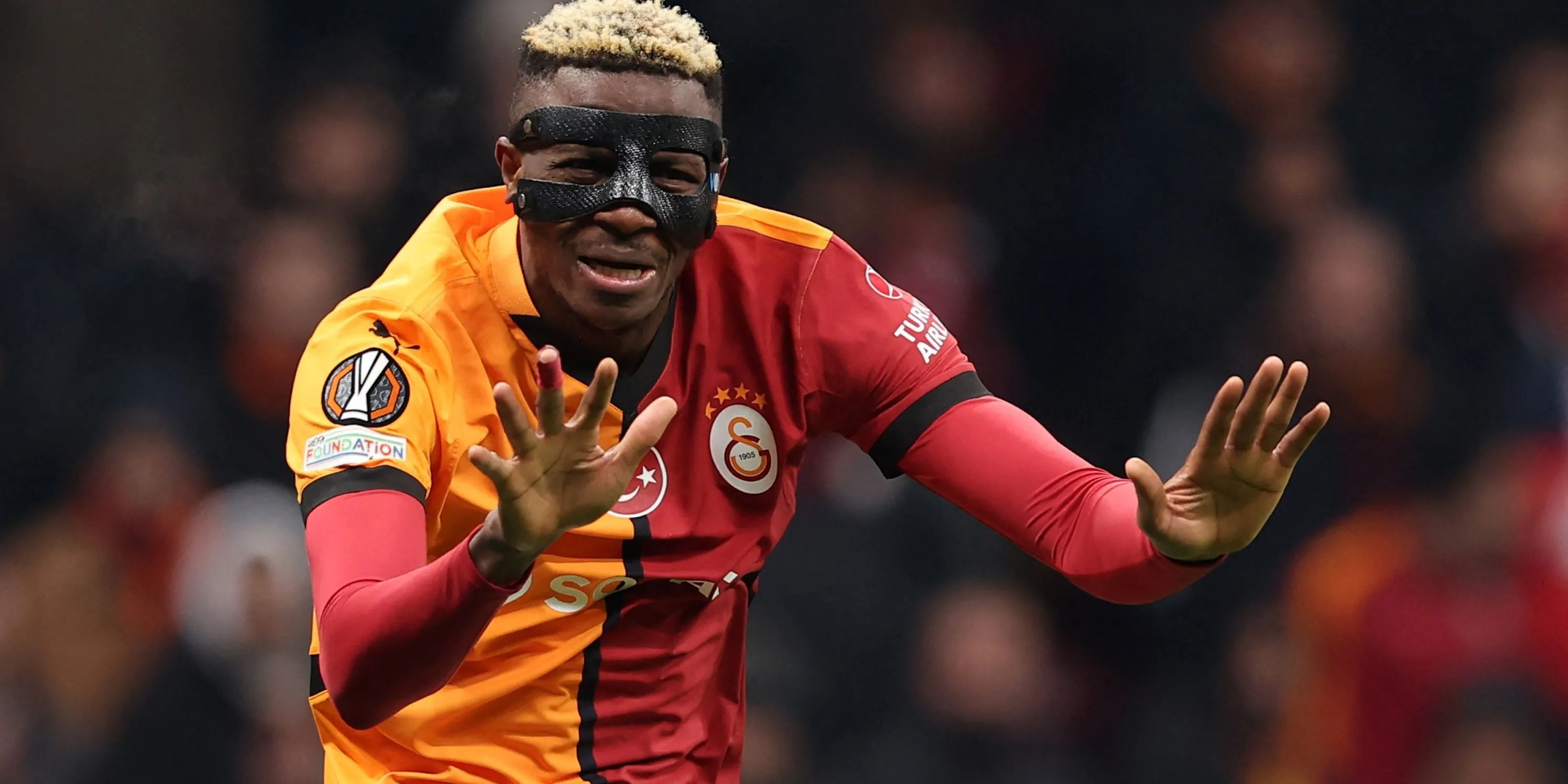Tiền đạo Victor Osimhen trong màu áo Galatasaray (cho mượn)