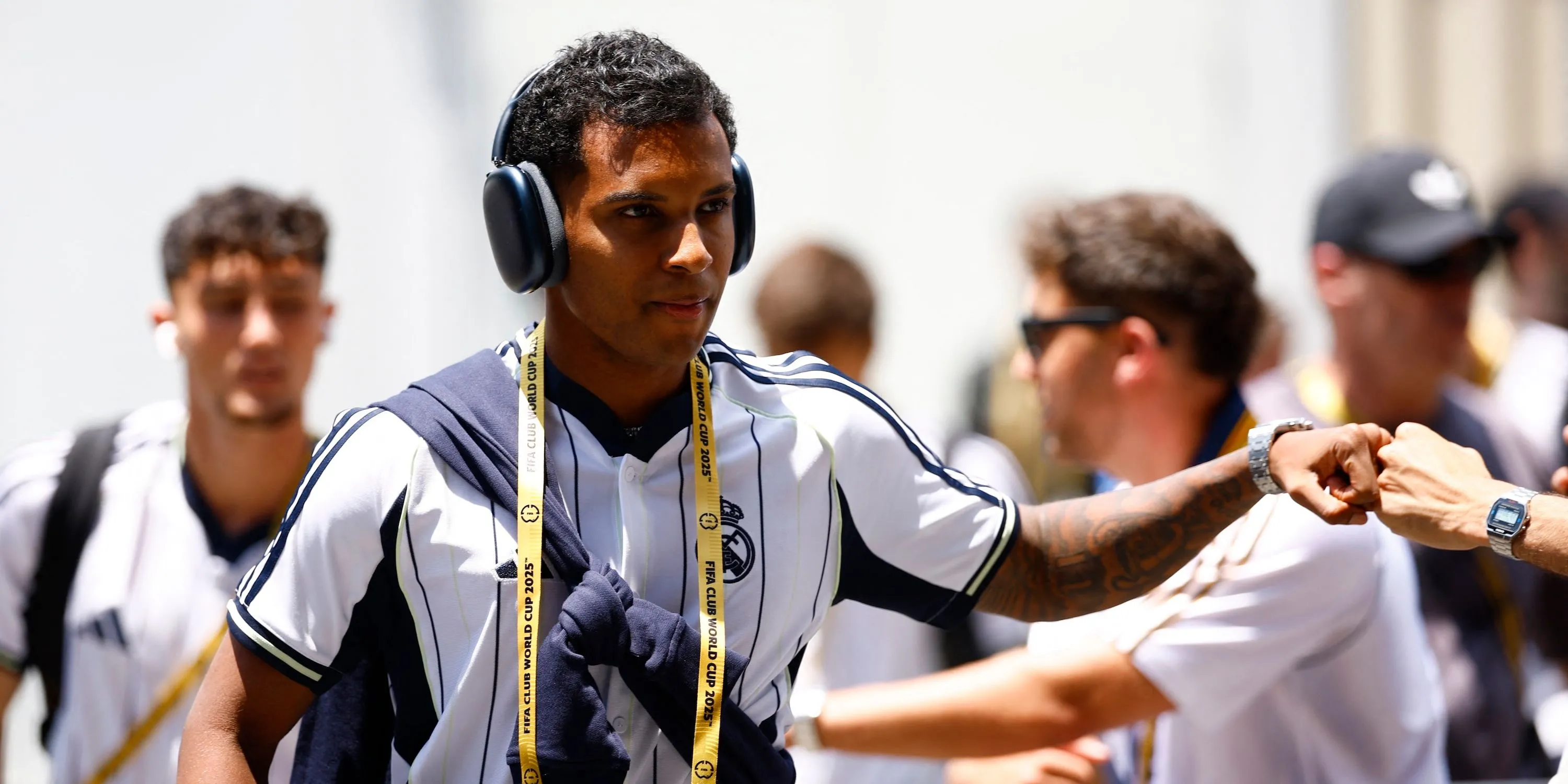 Tiền đạo Rodrygo của Real Madrid trước trận đấu